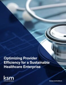 Optimizing Provider Efficiency for a Sustainable Healthcare Enterprise whitepaper cover
